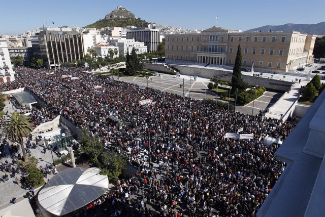 Huelga En Grecia