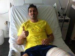 David Villa En El Hospital