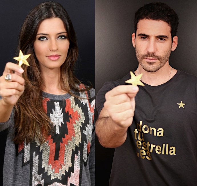 Montaje De Sara Carbonero Y Miguel Ángel Silvestre Donando Su Estrella 