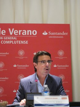 Jose Manuel Soria, Presidente Del PP Canario, En Universidad De El Escorialm