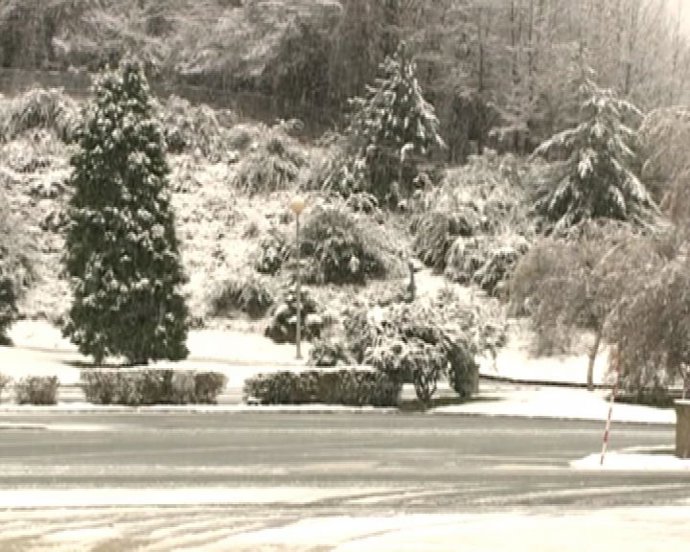 La nieve ha llegado al País Vasco