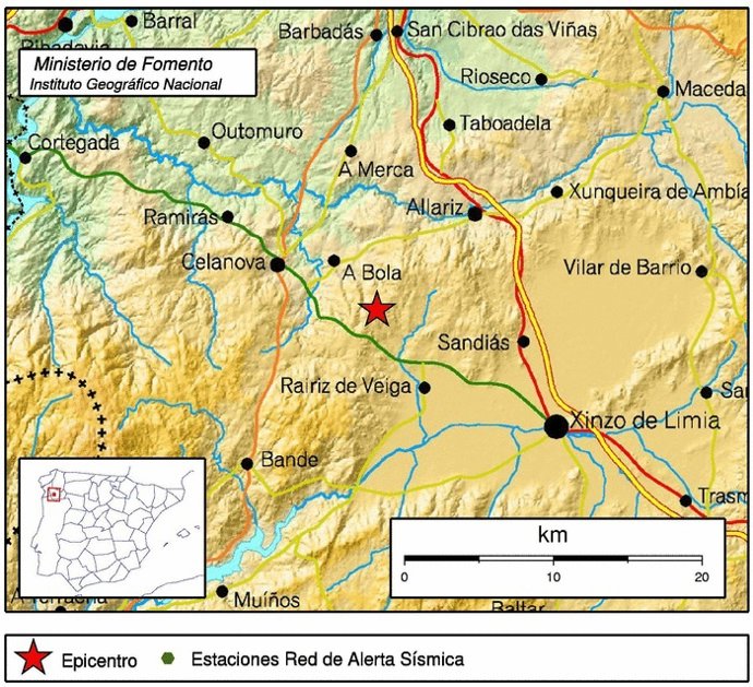 Dos Pequeños Terremotos En A Bola (Ourense)