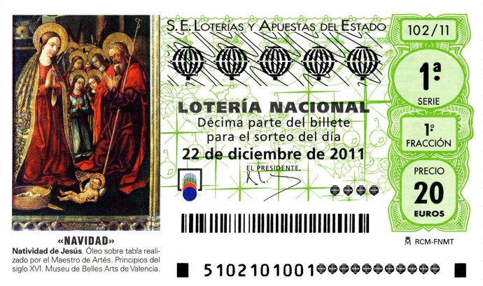 Décimo Del Sorteo De Navidad