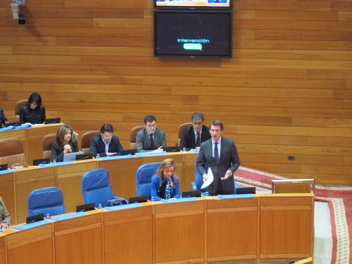 El Presidente De La Xunta En El Pleno.