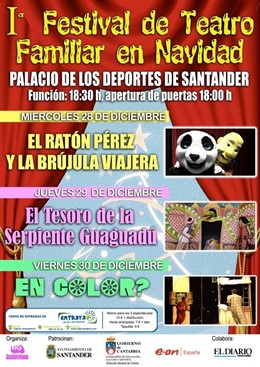 Cartel Del I Festival De Teatro Familiar En Navidad