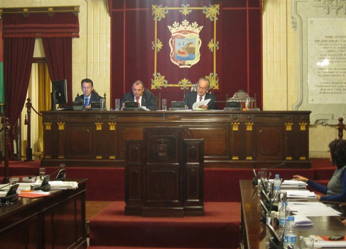 Pleno Del Ayuntamiento De Málaga Con De La Torre