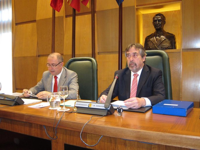 El Vicealcalde Fernando Gimeno Y El Alcalde Juan Alberto Belloch