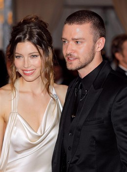 Posado De Jessica Biel Y Justin Timberlake 