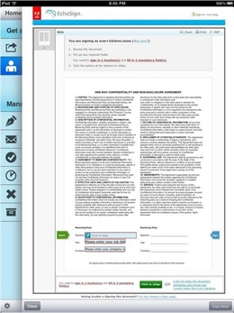 Aplicación Echosign De Adobe