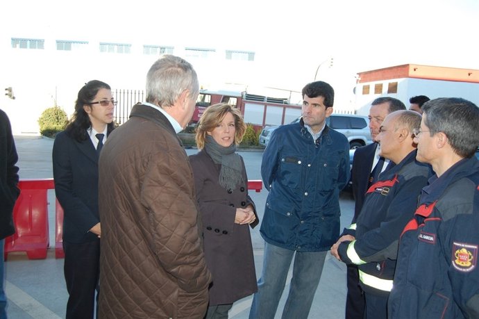 Plañiol Y González Con Los Bomberos