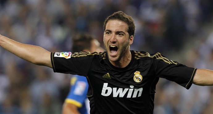 El 'Pipita' Higuaín En El Partido Contra El Espanyol.