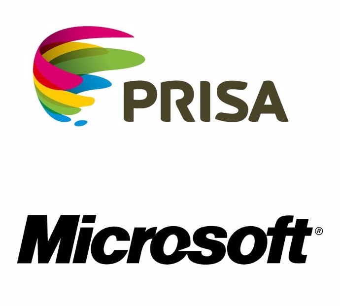 Logotipos De Microsoft Y Prisa