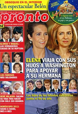 Las Infantas Elena Y Cristina En La Portada De 'Pronto'