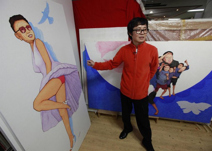 Un Disidente Convierte A Kim Jong Il En Marilyn Monroe 
