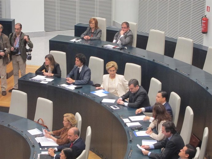 Carmen Rodríguez Flores En Su Escaño Del Ayuntamiento De Madrid