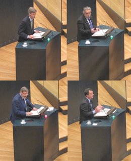 Ortega, Pérez, Lissavetzky Y Cobo En El Pleno De Investidura De Botella