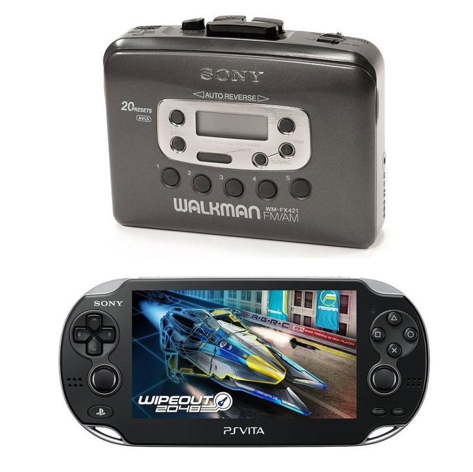 Walkman Y PS Vita De Sony