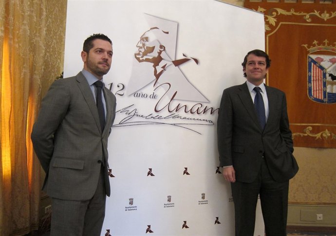 Julio López (I) Y Alfonso Fernández Mañueco (D)