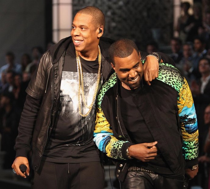 Jay-Z Y Kanye West Durante Un Concierto