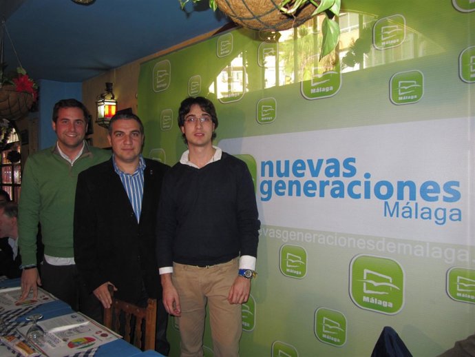 Luis Verde, Elías Bendodo Y Luis Paniagua NNGG PP Presidente