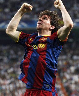 Lionel Messi Celebrando Un Gol