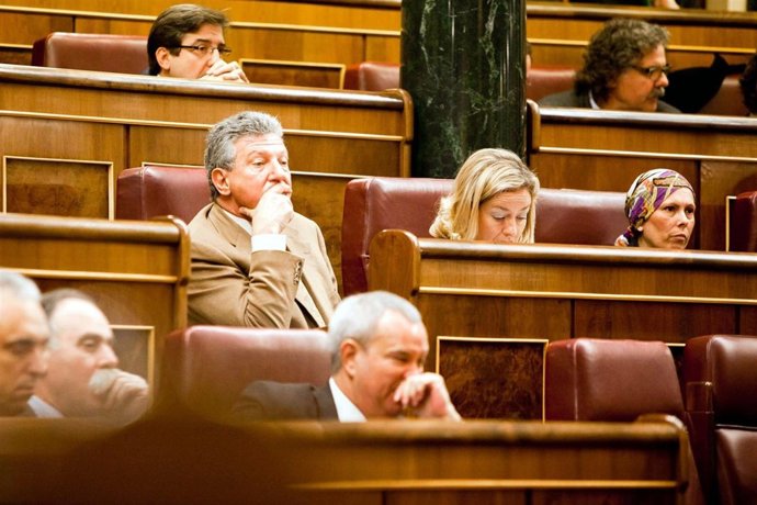 Pedro Quevedo (NC) Y Ana Oramas (CC) En El Congreso De Los Diputados