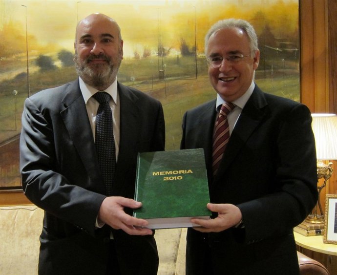 Fiscal Superior De Justicia Enrique Stern Y Presidente Del Parlamento Ceniceros