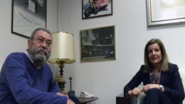 Secretario General De UGT, Cándido Méndez, Y Ministra De Empleo, Fátima Báñez