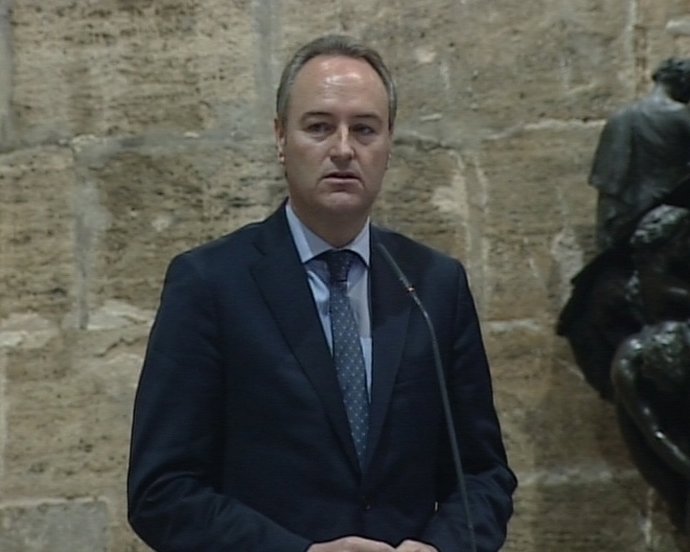 Alberto Fabra Comparece En El  Palau De La Generalitat