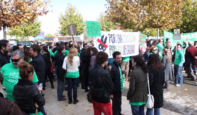 CONCENTRACION PROFESORES , DELEGACION DE EDUCACION