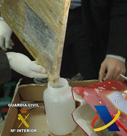 Cocaína Líquida Interceptada. 