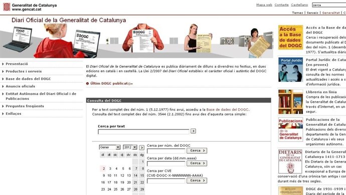 Portal Del Diario Oficial De Catalunya