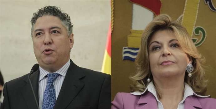 Engracia Hidalgo Y Tomás Burgos En Tomas De Posesión En Trabajo