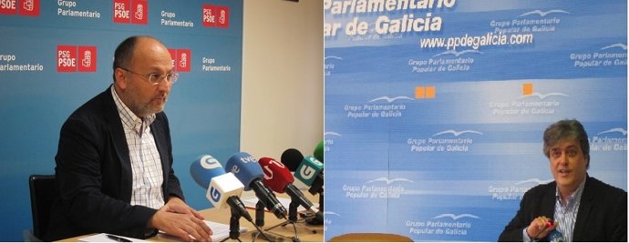 El Socialista Abel Losada (Izqda) Y El Popular Pedro Puy (Dcha)