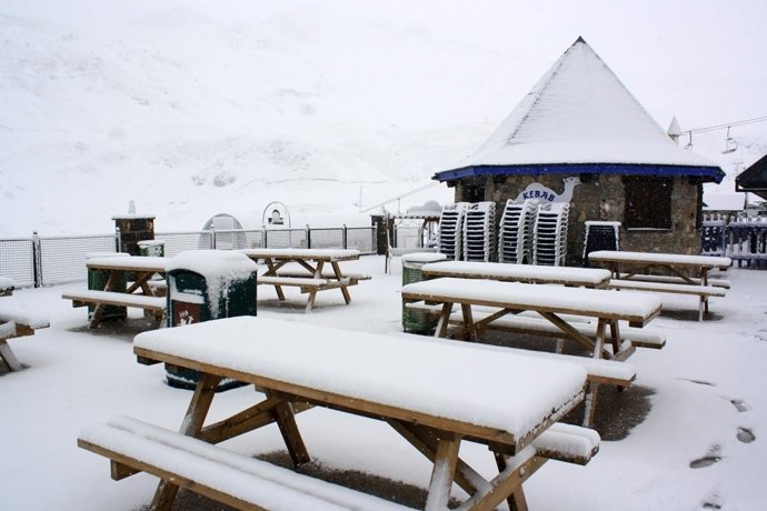 Nieve Recién Caída En Formigal (Huesca)