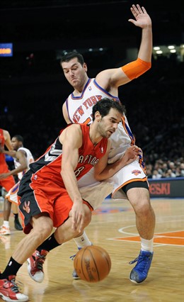 José Manuel Calderón, Ante Los Knicks