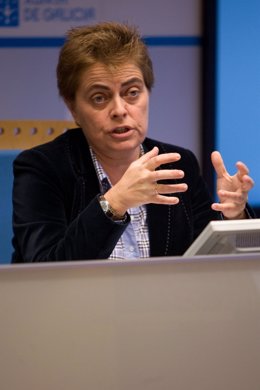 La Directora Xeral Ana María Díaz En Rueda De Prensa.