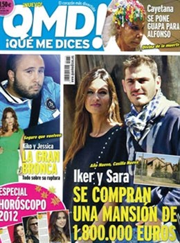 Portada Revista QMD Con Iker Y Sara Carbonero 