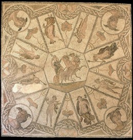 Mosaico Del Cortejo Báquico, Siglo II (Museo Arqueológico De Córdoba)