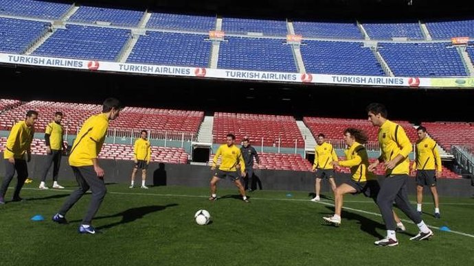 Entrenamiento Del FC Barcelona