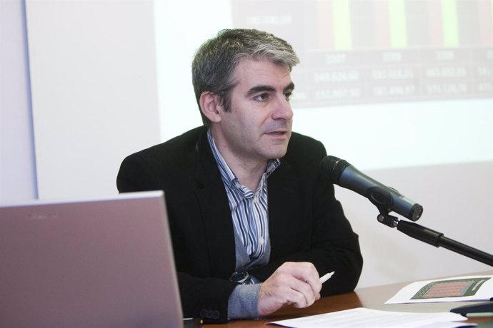 O director da Axencia Galega das Industrias Culturais, Juan Carlos F. Fasero, pr