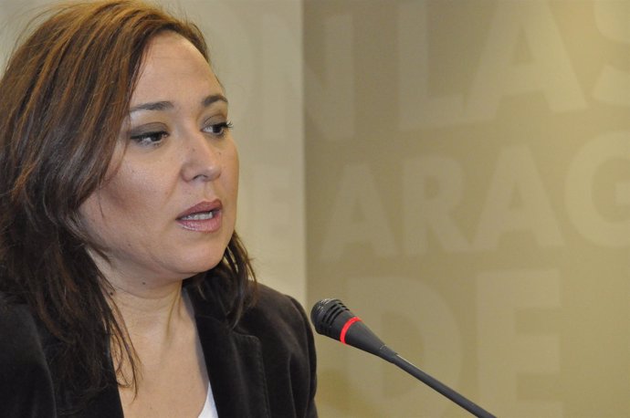 La Portavoz Adjunta Del Grupo Parlamentario Socialista De Aragón, Mayte Pérez.