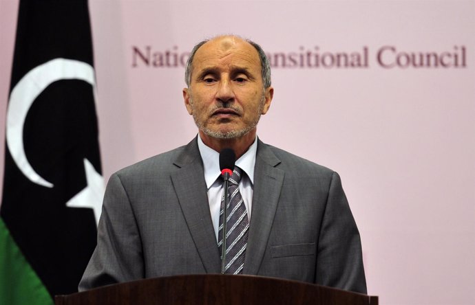 El Presidente Del Consejo Nacional De Transición Libio, Mustafá Abdel Jali