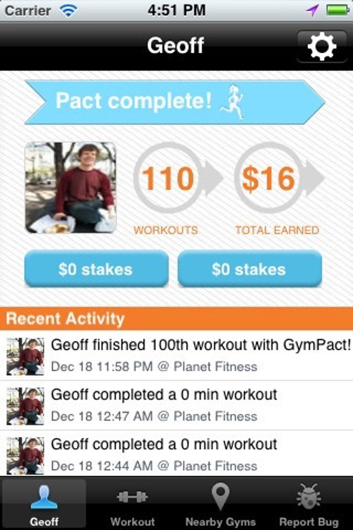 Aplicación Gympact Por Itunes 