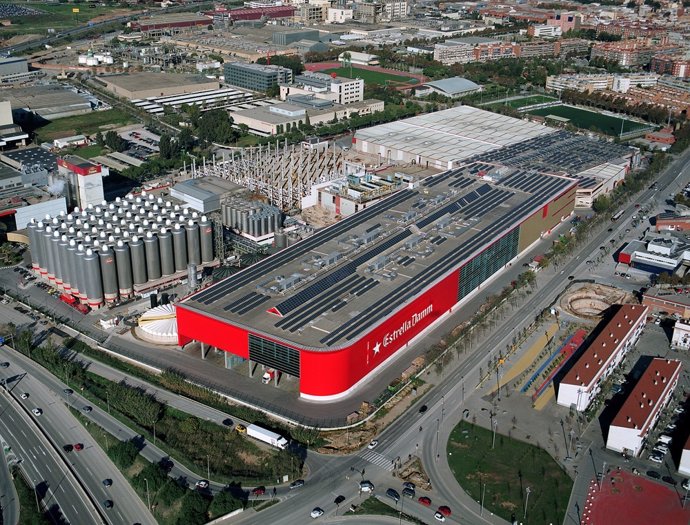 Fábrica De Damm En El Prat, Vista Aérea