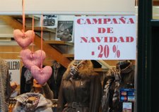 Un escaparate en la campaña de Navidad