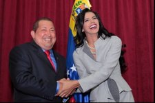 Hugo Chávez Con Ivian Sarcos, Miss Mundo 2011