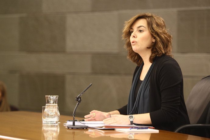 La Vicepresidenta Del Gobierno Soraya Sáenz De Santamaría
