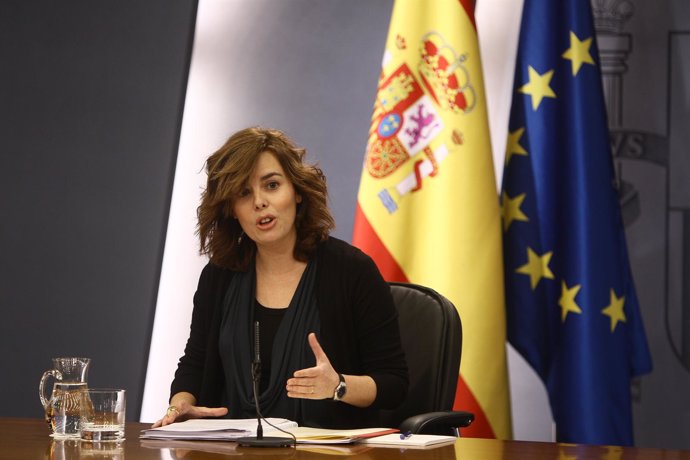 La Vicepresidenta Y Ministra Portavoz Del Gobierno, Soraya Sáenz De Santamaría