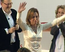 Carme Chacón Tras Anunciar Su Candidatura A La Secretaría General Del PSOE